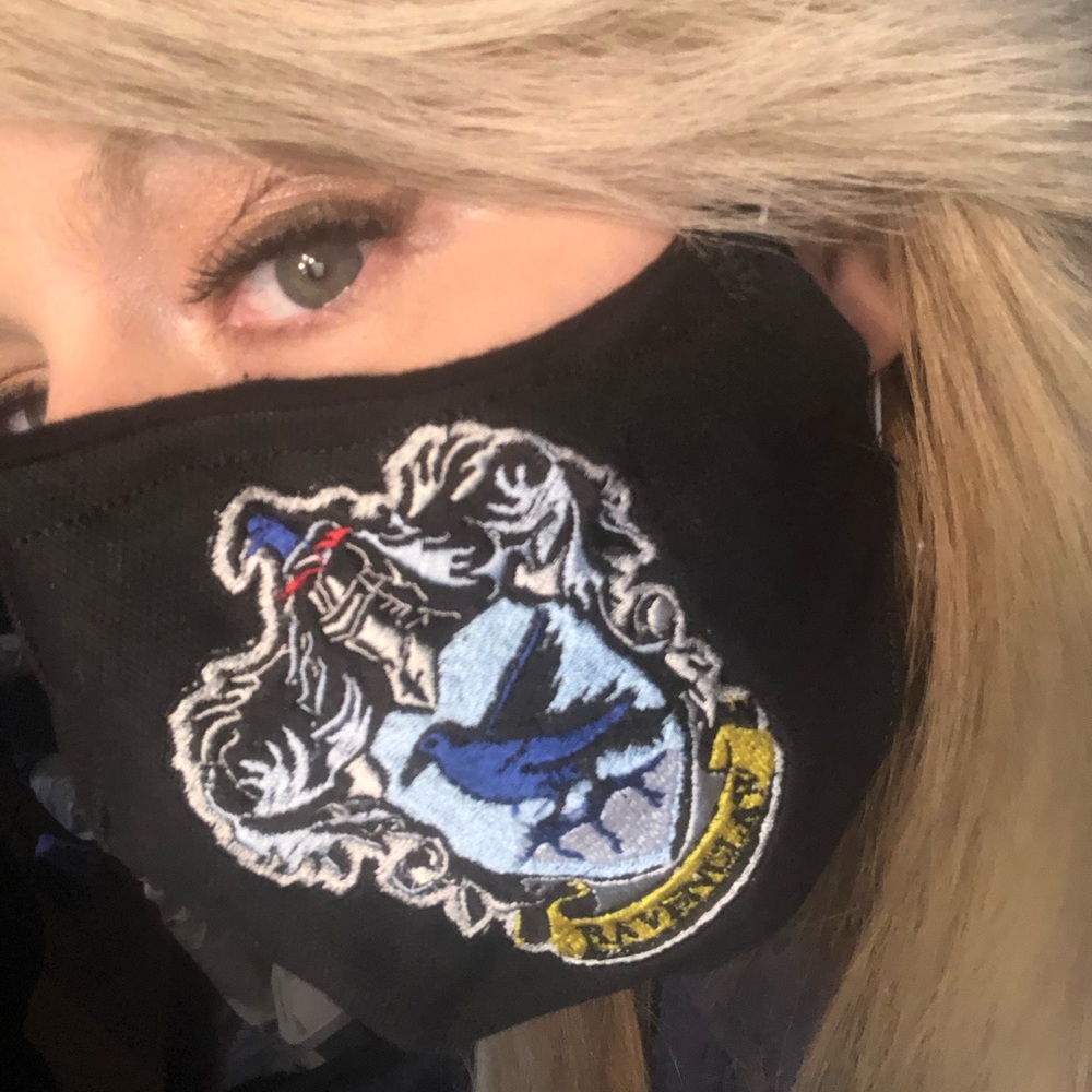 Washable Embroidered Ravenclaw Mask